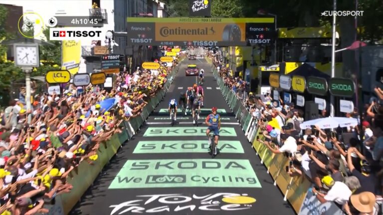 Mads Pedersen vainqueur de la 4e étape du Tour de France à Foix