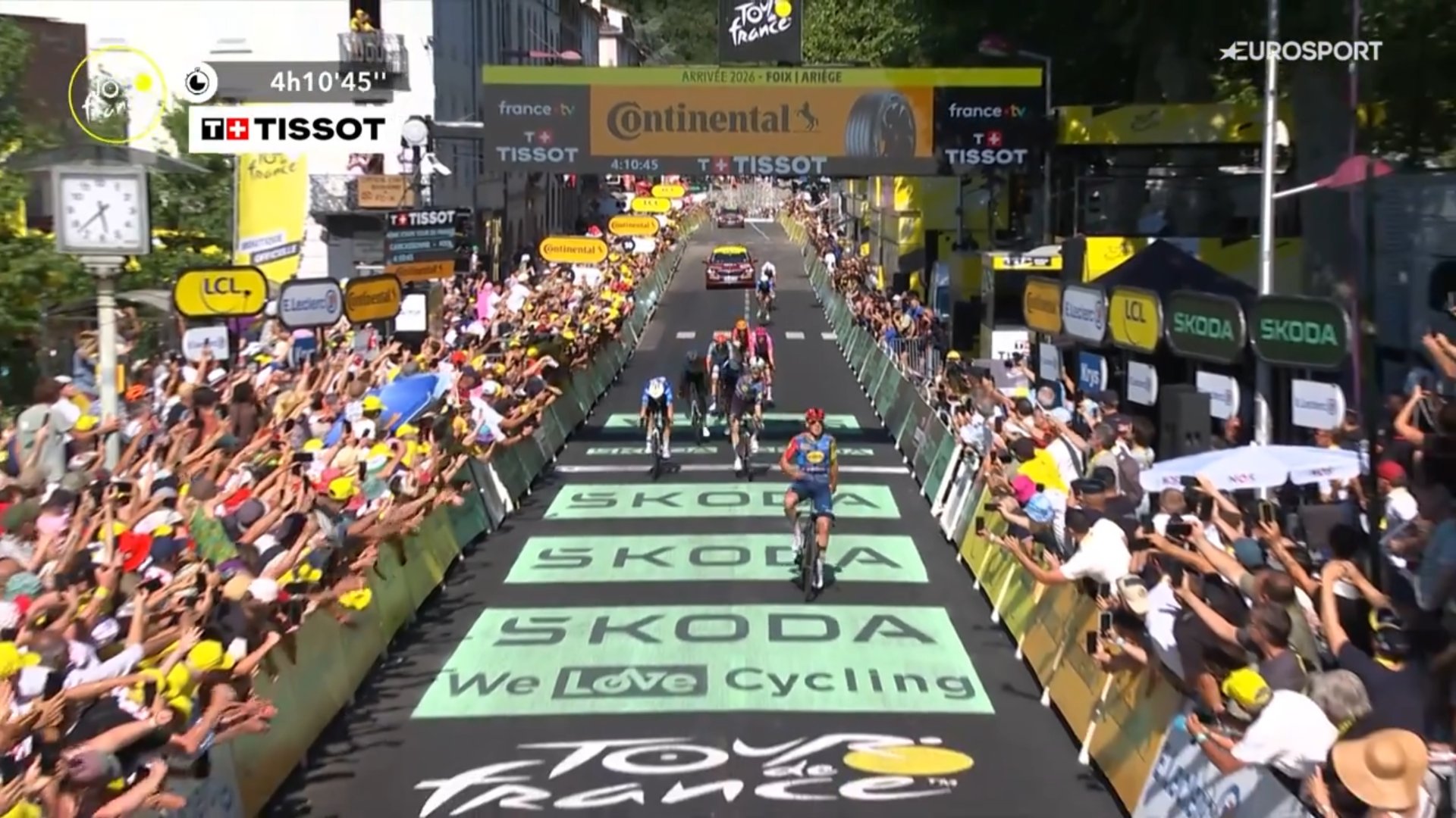 Mads Pedersen vainqueur de la 4e étape du Tour de France à Foix