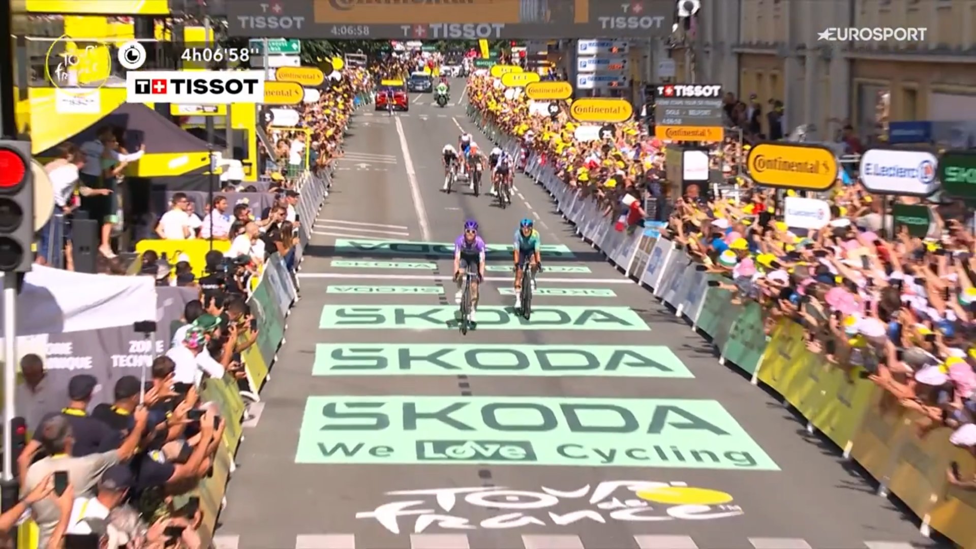 Mauro Schmid vainqueur de la 13e étape du Tour de France 2026 à Belfort