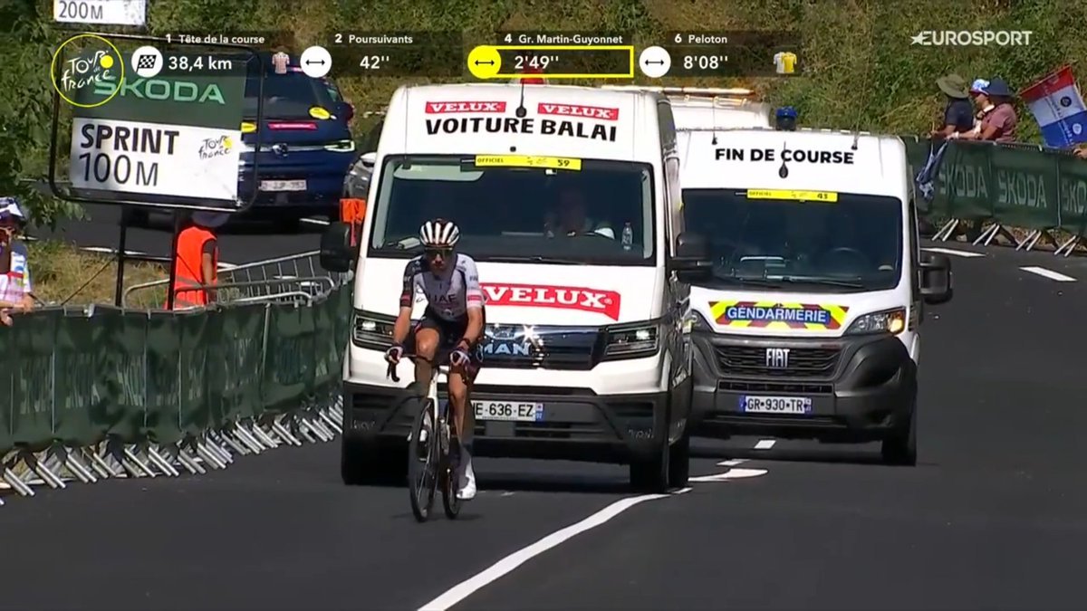 Abandon de Brandon McNulty lors de la 18e étape du Tour de France