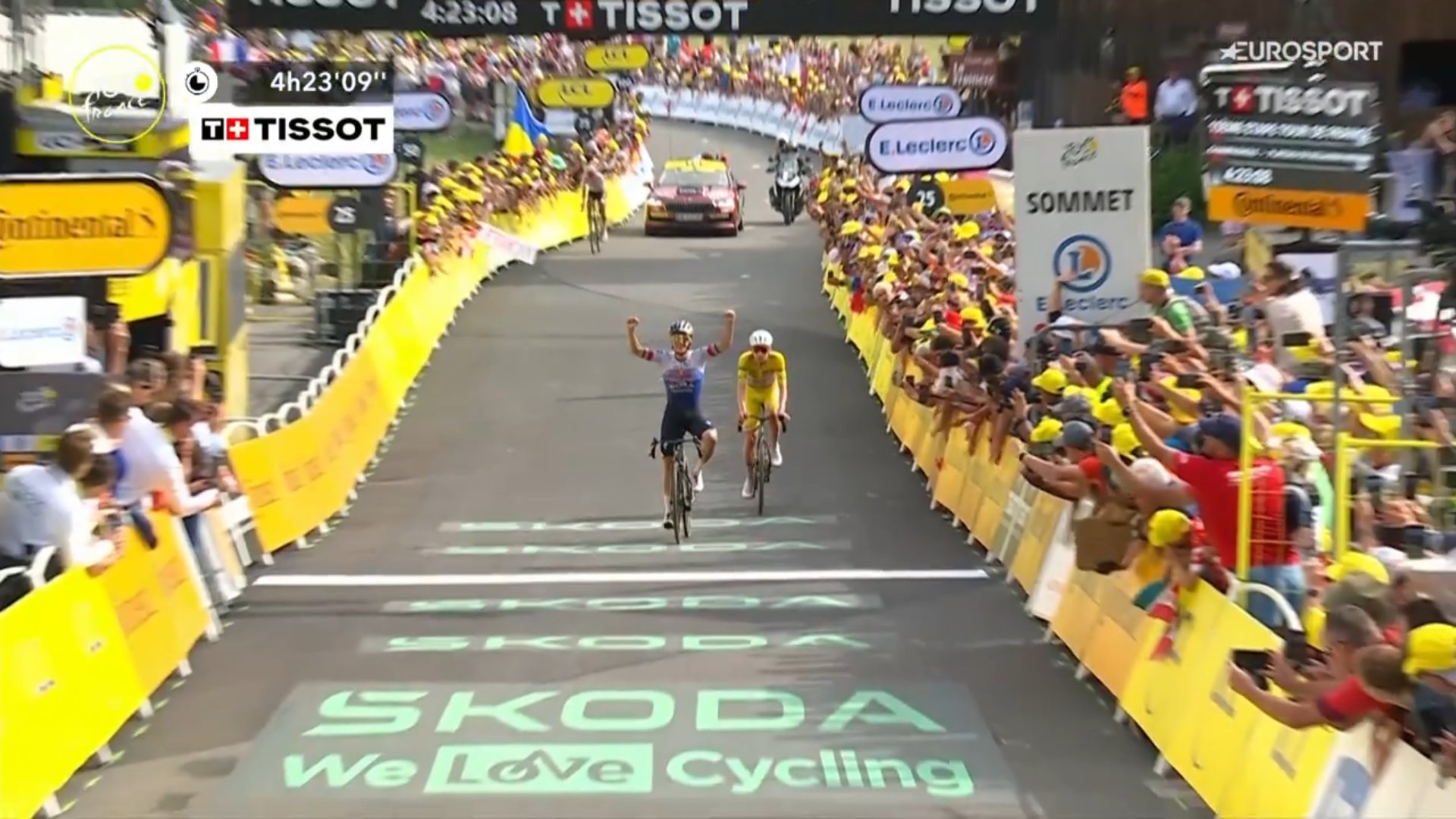 Remco Evenepoel vainqueur de la 15e étape du Tour de France à Solaison