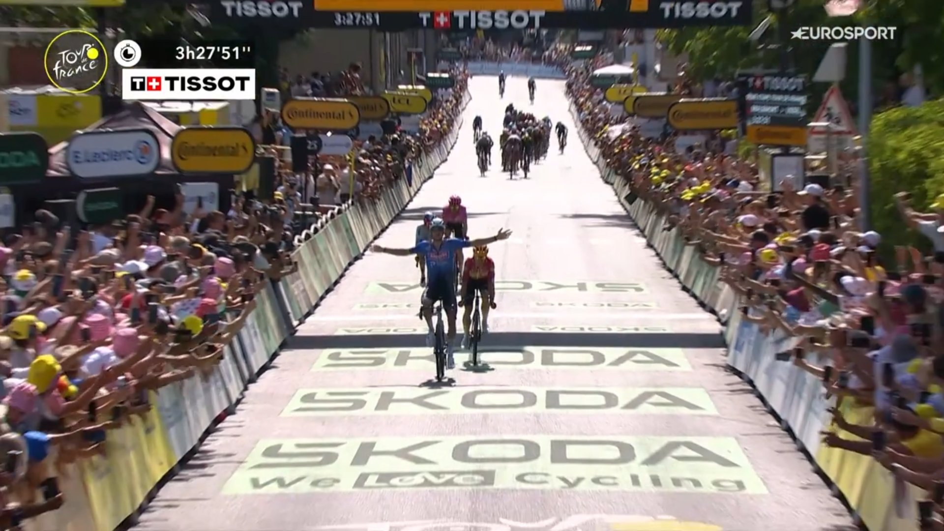 Mathieu van der Poel vainqueur de la 9e étape du Tour de France 2026 à Ussel